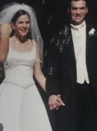 Mia Sweitz parents on their big day